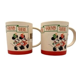 Hallmark Disney Holiday Christmas Mug Good Cheer Found Here Mickey Parade SET 2